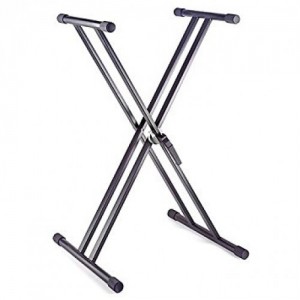Stagg KXS-20 Double X-Style Foldable Keyboard Stand - Black